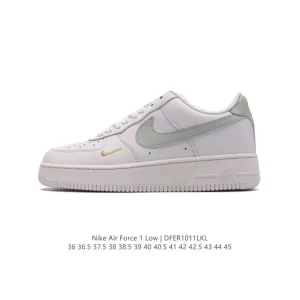 Nike Air Force 1 07 Low White Sneakers with Air Cushion