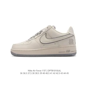 Nike Air Force 1 '07 Low White Leather Casual Sneakers for Men and Women