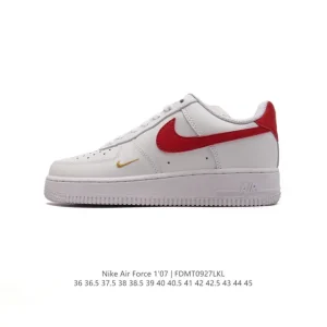 Nike Air Force 1 '07 Low DH7561 White Leather Sneakers for Men and Women