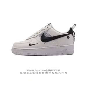 Nike Air Force 1 '07 Low White Leather Sneakers for Men and Women