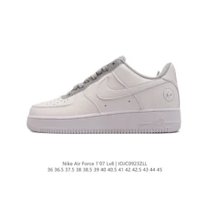 Nike Air Force 1 '07 Low White Leather Casual Sneakers for Men and Women