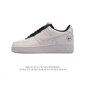 Nike Air Force 1 '07 Low White Leather Casual Sneakers for Men and Women