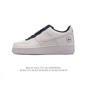 Nike Air Force 1 07 Low White Leather Sneakers for Men and Women