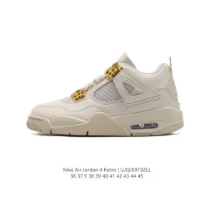 Jordan Air 4 Retro OG White Cement Basketball Shoes