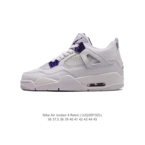 Jordan Air 4 Retro OG White Cement Men's Basketball Shoes