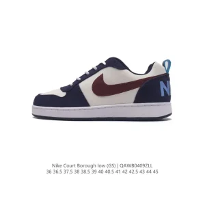 Nike Court Borough Low Unisex Casual Sneakers with Leather Upper