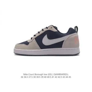 Nike Court Borough Low Unisex Casual Sneakers with Leather Upper