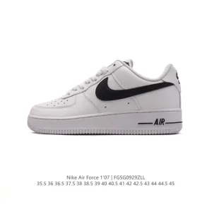Nike Air Force 1 Low White Leather Casual Sneakers for Men and Women