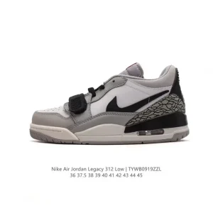 Jordan Legacy 312 Low Men's Basketball Shoes - Black & White