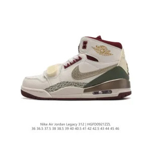 Jordan Legacy 312 High Top Basketball Shoes with Air Cushion and Classic Design