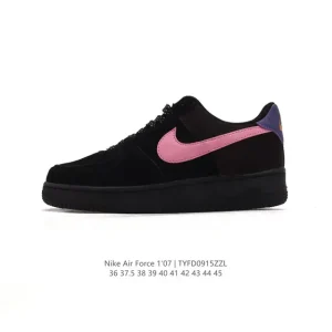 Nike Air Force 1 Low 07 White Leather Cushioning Sneakers