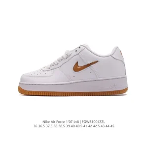 Nike Air Force 1 '07 Low White Leather Sneakers for Men and Women