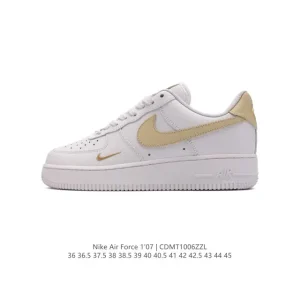 Nike Air Force 1 '07 Low White Leather Sneakers for Men and Women