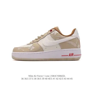 Nike Air Force 1 Low FB8251 White Leather Casual Sneakers for Men and Women