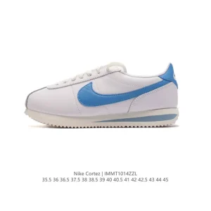 Nike Classic Cortez Leather Retro Running Shoes for Men and Women