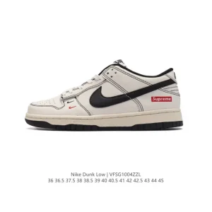 Nike Dunk Low Retro Vintage Leather Skate Shoes for Men and Women