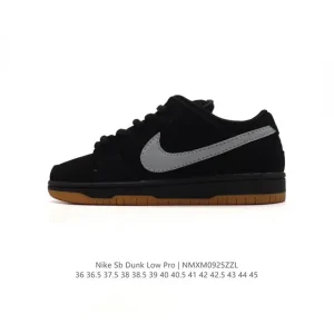 Nike SB Dunk Low Pro Vintage Leather Skateboarding Shoes for Men and Women