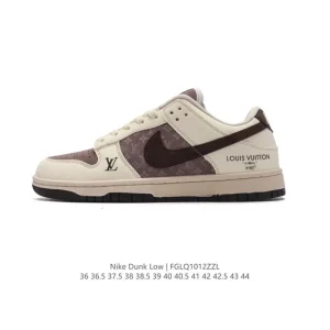 Louis Vuitton x Nike SB Dunk Low Pro Skateboarding Shoes