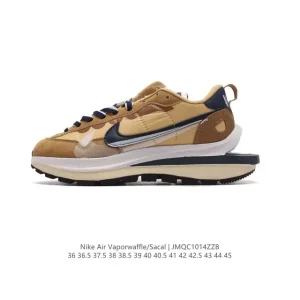 Nike Sacai Vaporwaffle 3.0 Sneakers with Double Swoosh and Elevated Sole