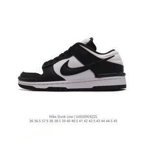 Nike SB Dunk Low Twist Panda Black White Sneakers