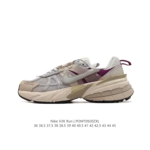 Nike V2K Run Retro Running Shoes with Mesh Upper and Cushioned Sole