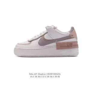 Nike Air Force 1 Shadow Low-Top Skateboard Shoes with Chunky Sole