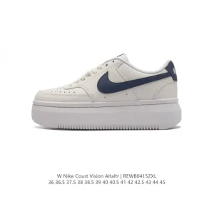 Nike Court Vision Alta Ltr Leather Platform Sneakers for Men and Women