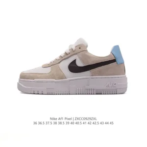 Nike Air Force 1 Pixel Deco Casual Leather Sneakers for Men and Women