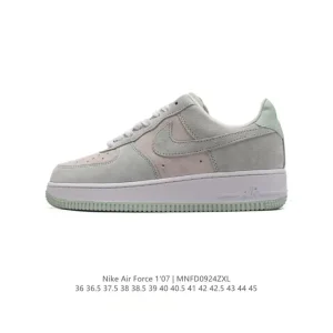 Nike Air Force 1 '07 Low White Leather Casual Sneakers for Men and Women