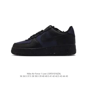 Nike Air Force 1 '07 Low White Leather Sneakers with Air Cushioning