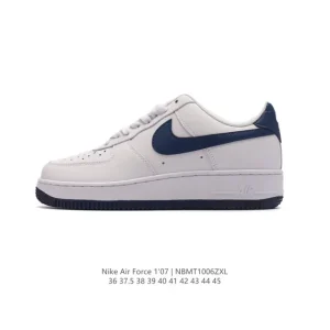 Nike Air Force 1 '07 Low White Leather Sneakers for Men and Women