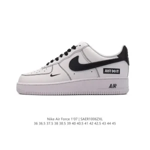 Nike Air Force 1 '07 Low White Leather Sneakers