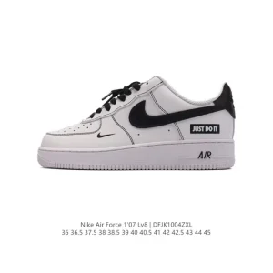 Nike Air Force 1 07 Low White Leather Casual Sneakers for Men and Women