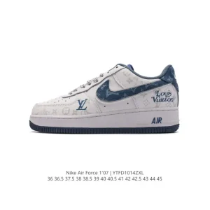 Nike Air Force 1 '07 Low LV Edition White Leather Sneakers