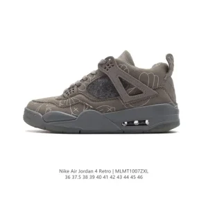 Jordan Air 4 Retro OG Black Cement Men's Basketball Shoes