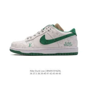 Nike Dunk Low Retro Louis Vuitton Collaboration Vintage Basketball Skate Shoes