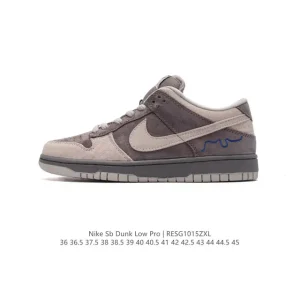 Nike SB Dunk Low Pro Men's Women's Skateboarding Shoes Vintage Leather