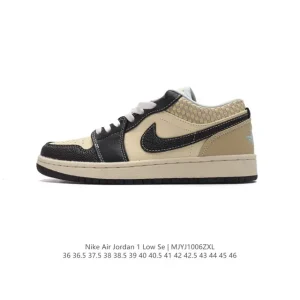 Jordan Air Jordan 1 Low Retro HQ3437 Leather Basketball Shoes
