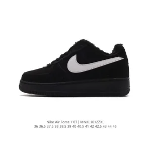 Nike Air Force 1 Low DV3464 Winter Fleece Lined Thick Sole Sneakers