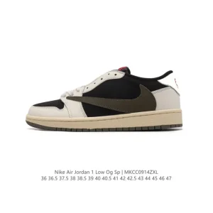 Jordan Air 1 Low OG SP Military Blue Reverse Swoosh Sneakers