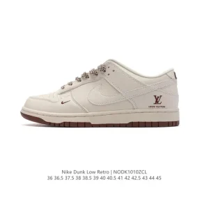 Nike Dunk Low Retro Leather Sneakers Vintage Style Streetwear
