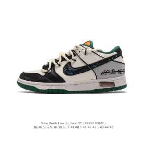 Nike SB Dunk Low Se Free 99 Gs Vintage Leather Skateboarding Shoes