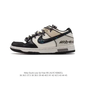 Nike Dunk Low Se Free 99 Gs Vintage Skateboarding Shoes