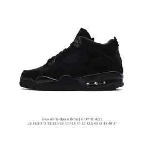 Jordan Air 4 Retro OG Black Cement Men's Basketball Shoes