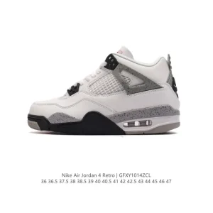 Jordan Air 4 Retro OG Black Cement Men's Basketball Shoes