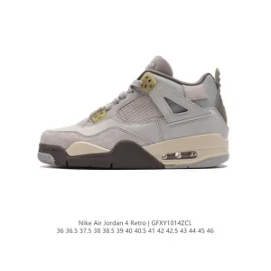 Jordan Air 4 Retro OG Black Cement Men's Basketball Shoes