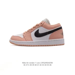 Jordan Air Jordan 1 Low Retro Leather Basketball Shoes