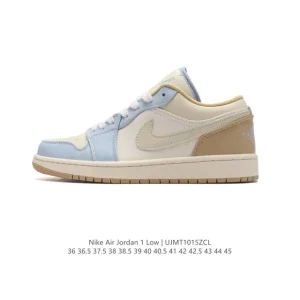 Jordan Air Jordan 1 Low Retro Classic Leather Basketball Shoes