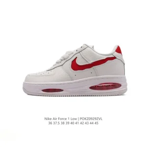Nike Air Force 1 Low 07 White Leather Sneakers with Air Cushion