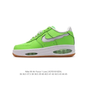 Nike Air Force 1 07 Low White Leather Sneakers with Air Cushion